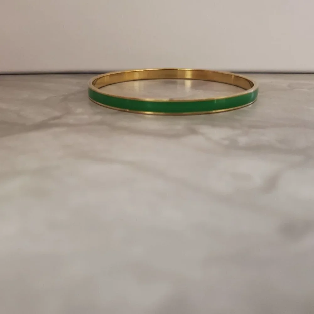 💚 Vintage Y2k 00s 2000's J. Crew Bright Spring Green Skinny Bangle 💚